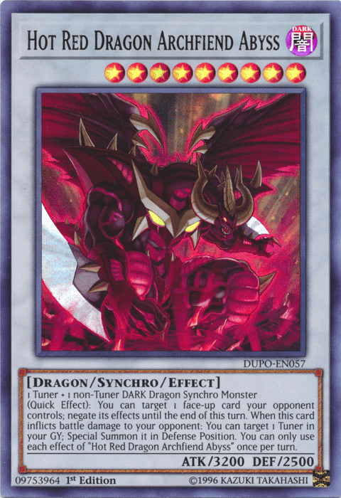 Hot Red Dragon Archfiend Abyss [DUPO-EN057] Ultra Rare - POKÉ JEUX
