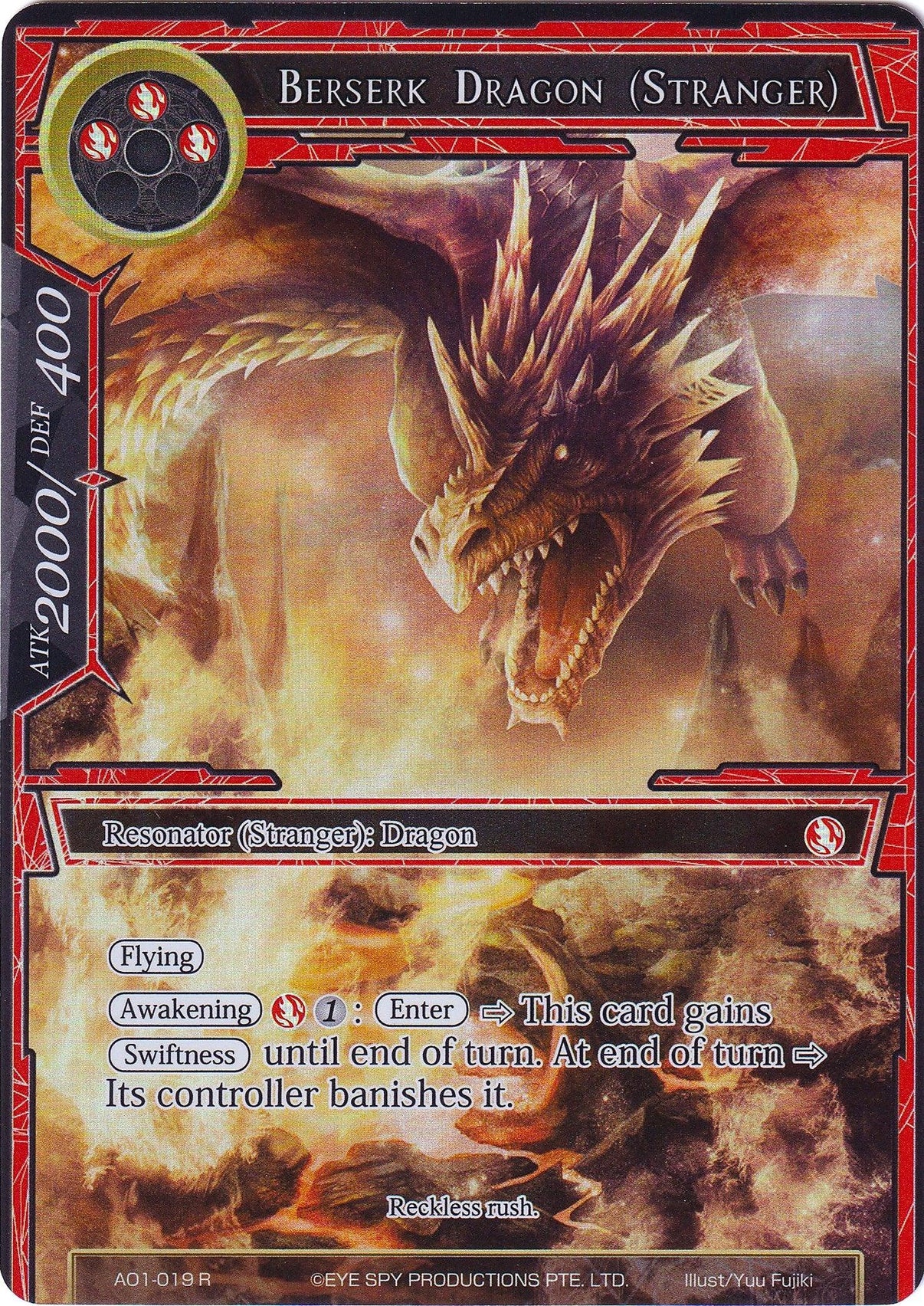 Berserk Dragon (Stranger) (Full Art) (AO1-019) [Alice Origin] - POKÉ JEUX