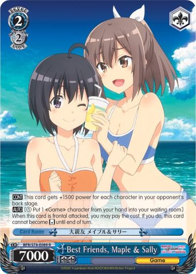 Best Friends, Maple & Sally (BFR/S78-E089 R) [BOFURI: I Don't Want to Get Hurt, so I'll Max Out My Defense] - POKÉ JEUX