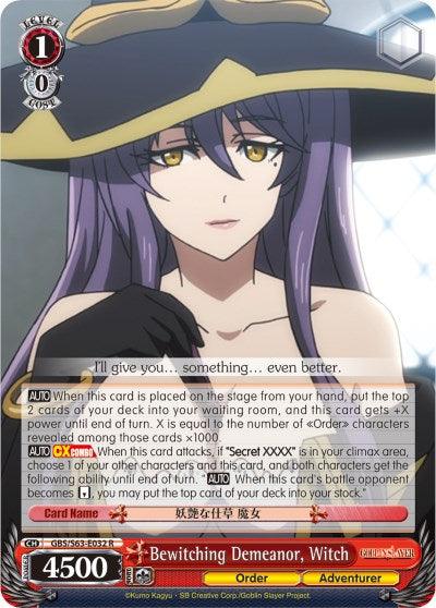 Bewitching Demeanor, Witch (GBS/S63-E032 R) [Goblin Slayer] - POKÉ JEUX