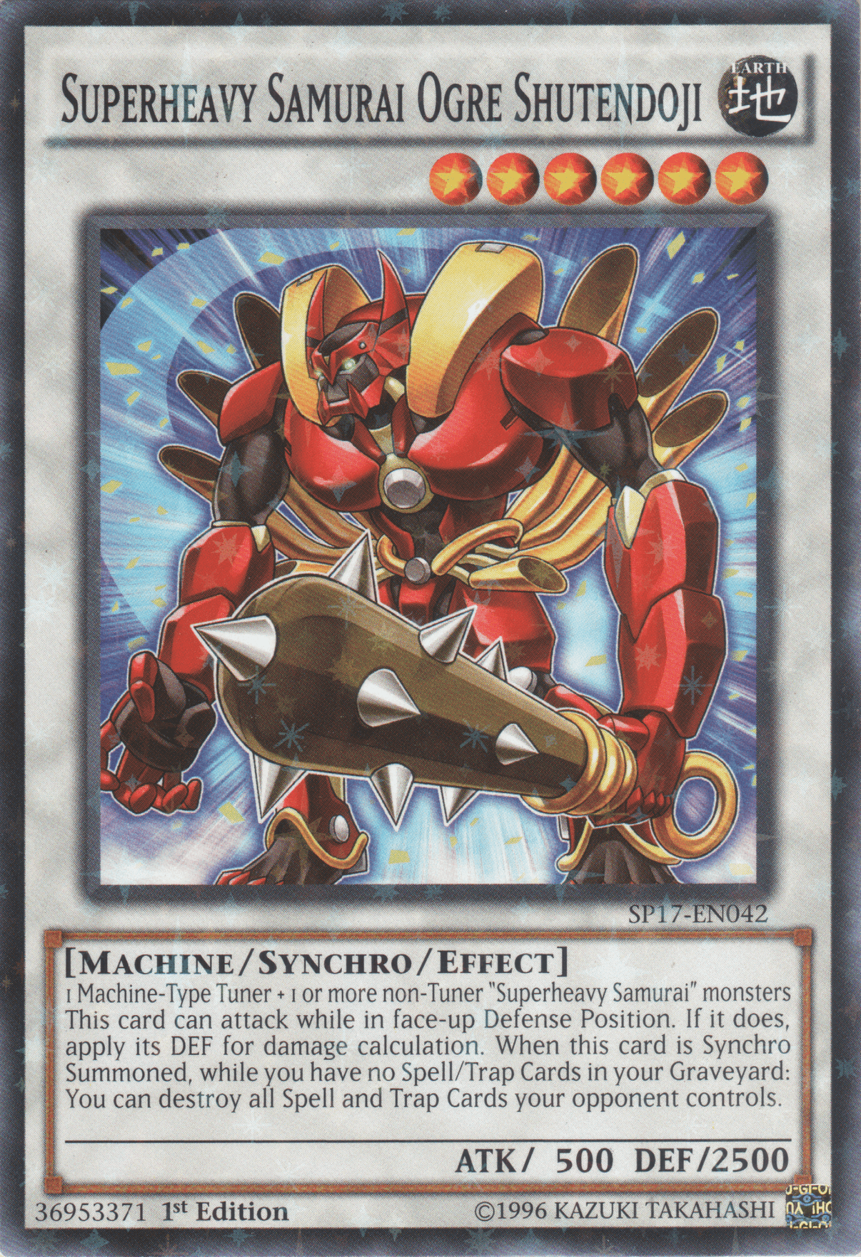 Superheavy Samurai Ogre Shutendoji [SP17-EN042] Starfoil Rare - POKÉ JEUX