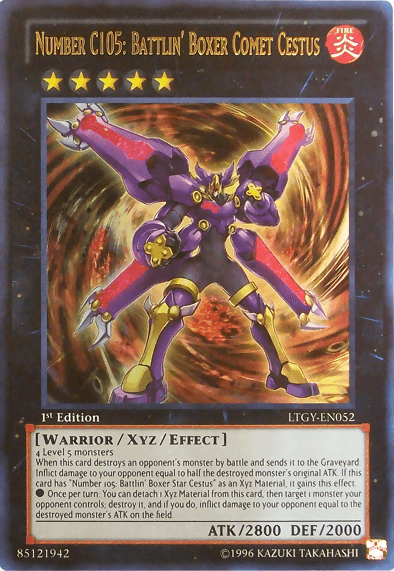 Number C105: Battlin' Boxer Comet Cestus [LTGY-EN052] Ultra Rare - POKÉ JEUX