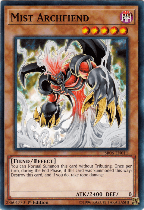 Mist Archfiend [SR06-EN011] Common - POKÉ JEUX