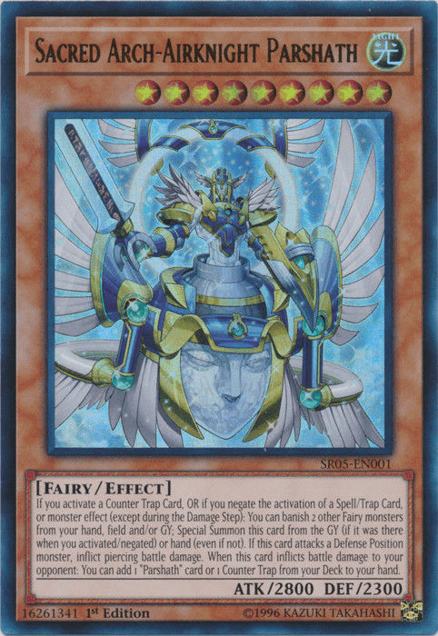 Sacred Arch-Airknight Parshath [SR05-EN001] Ultra Rare - POKÉ JEUX