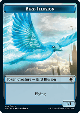 Bird Illusion // Elf Warrior Double-Sided Token [Game Night: Free-for-All Tokens] - POKÉ JEUX