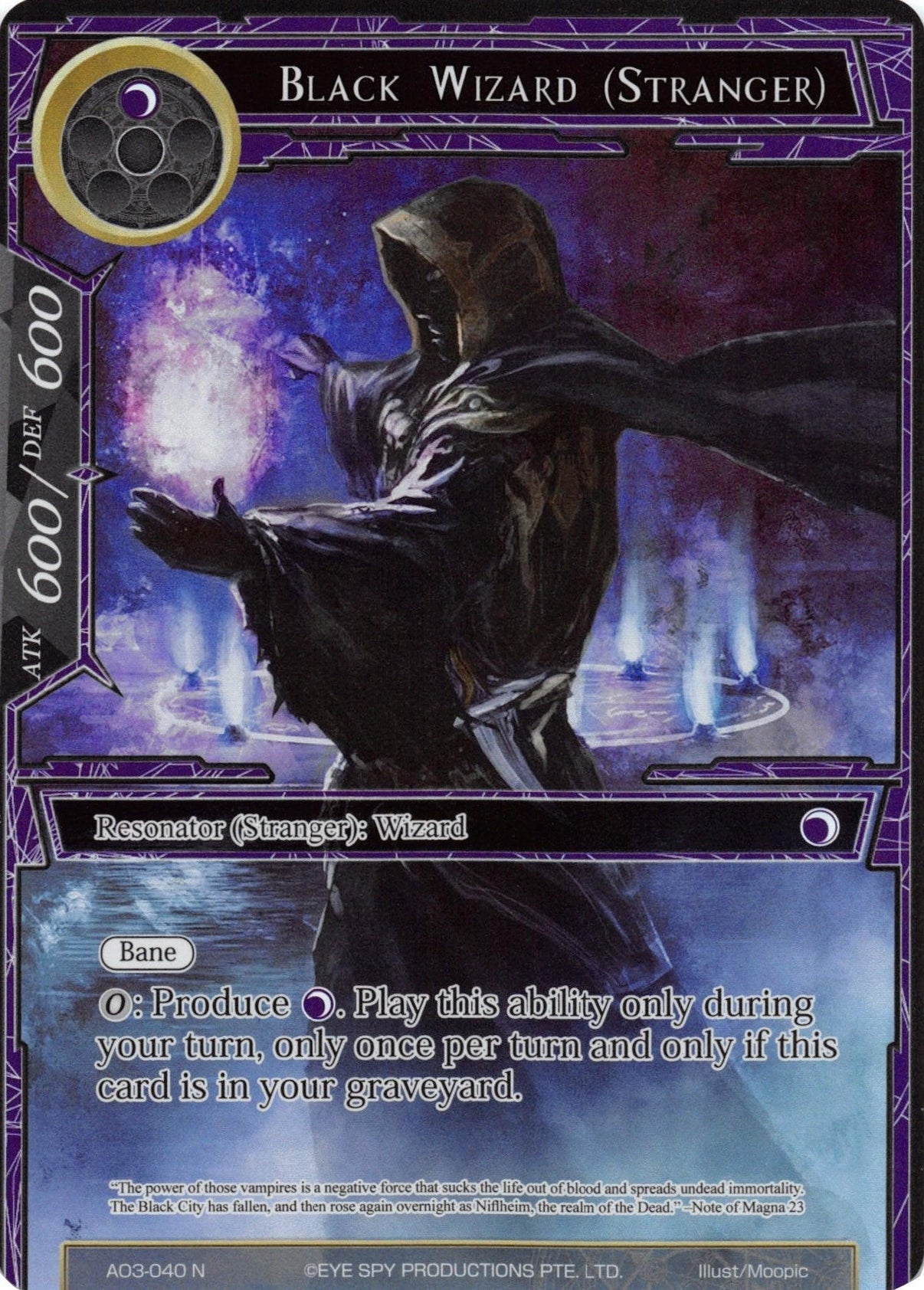 Black Wizard (Stranger) (Full Art) (AO3-040) [Alice Origin III] - POKÉ JEUX