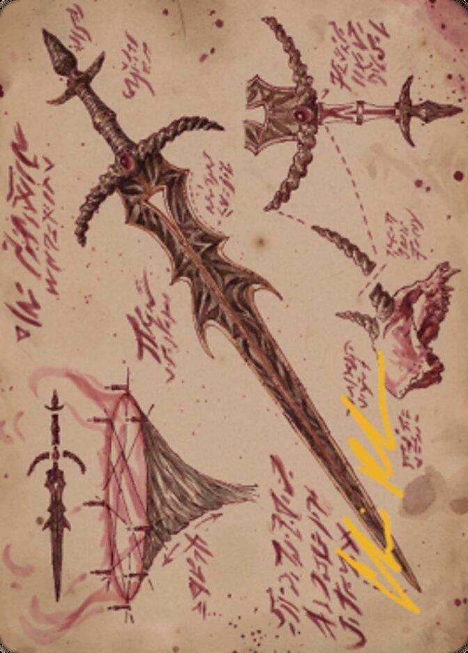Blackblade Reforged Art Card (Gold-Stamped Signature) [The Brothers' War Art Series] - POKÉ JEUX