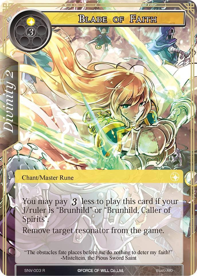 Blade of Faith (SNV-003) [The Strangers of New Valhalla] - POKÉ JEUX
