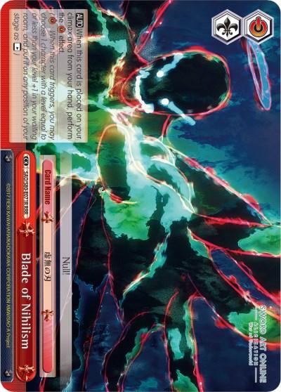 Blade of Nihilism (SAO/S80-E071R RRR) [Sword Art Online -Alicization- Vol.2] - POKÉ JEUX
