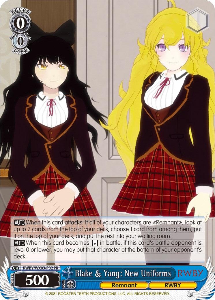 Blake & Yang: New Uniforms (RWBY/WX03-P02 PR) (Promo) [RWBY] - POKÉ JEUX