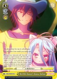 BLANK Doesn't Know Defeat (NGL/S58-E018 U) [No Game No Life] - POKÉ JEUX