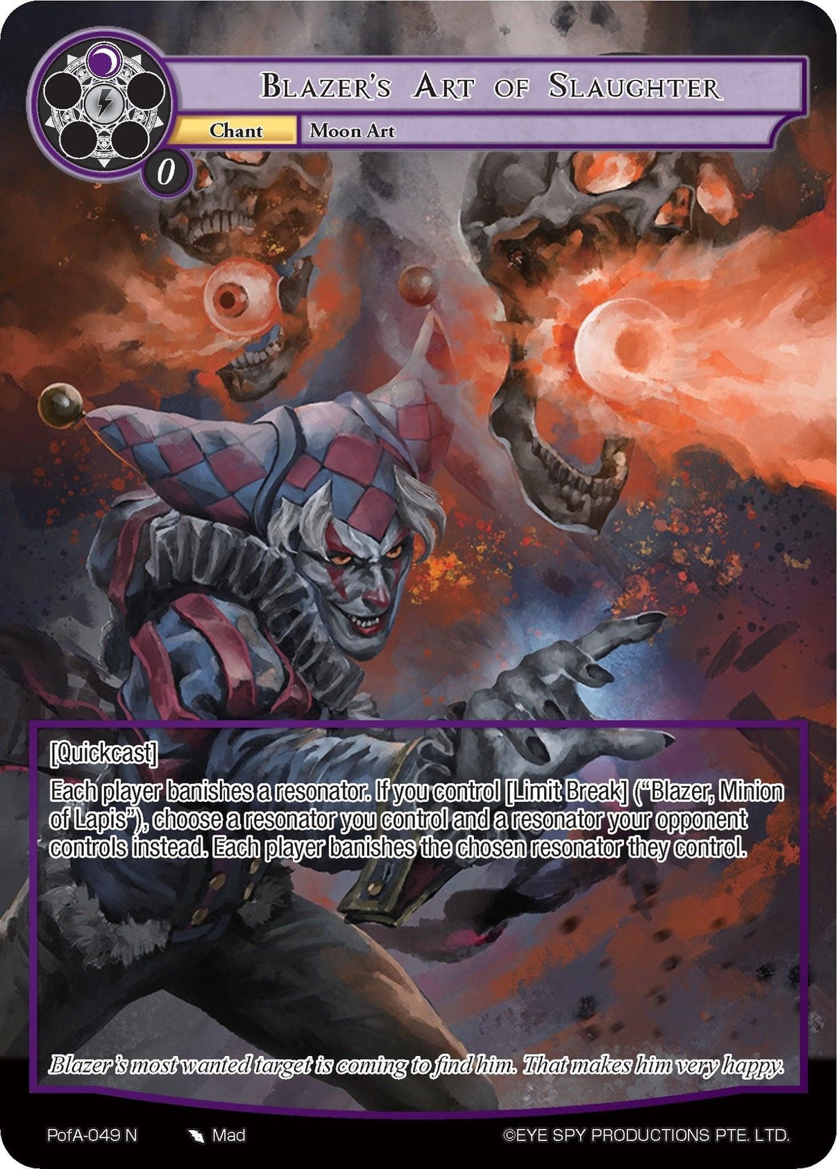 Blazer's Art of Slaughter (Full Art) (PofA-049) [Alice Origin IV: Prologue of Attoractia] - POKÉ JEUX