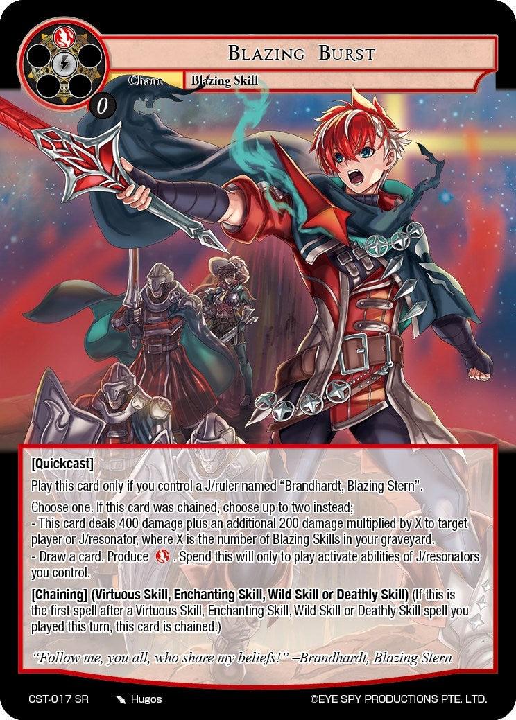 Blazing Burst (CST-017 SR) [Clash of the Star Trees] - POKÉ JEUX
