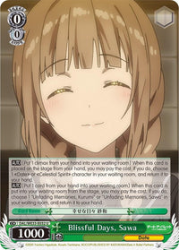 Blissful Days, Sawa (DAL/WE33-E032 U) [Date A Bullet] - POKÉ JEUX