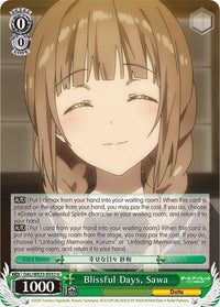 Blissful Days, Sawa (DAL/WE33-E032 U) (Parallel Foil) [Date A Bullet] - POKÉ JEUX