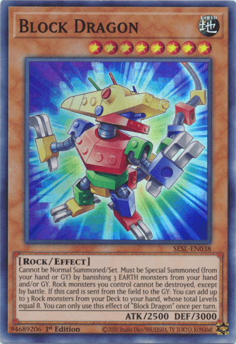 Block Dragon [SESL-EN038] Super Rare - POKÉ JEUX