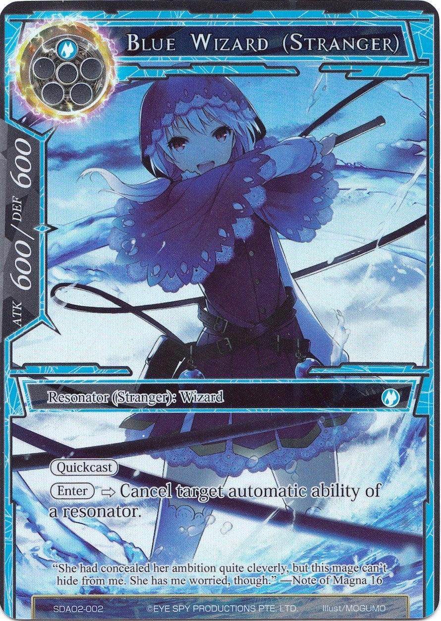 Blue Wizard (Stranger) (Full Art) (SDAO2-002) [Alice Origin II Starter Deck] - POKÉ JEUX
