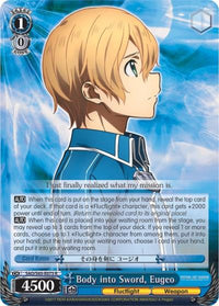 Body into Sword, Eugeo (SAO/S65-E075 R) [Sword Art Online -Alicization-] - POKÉ JEUX