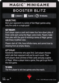 Booster Blitz (Magic Minigame) [Phyrexia: All Will Be One Minigame] - POKÉ JEUX