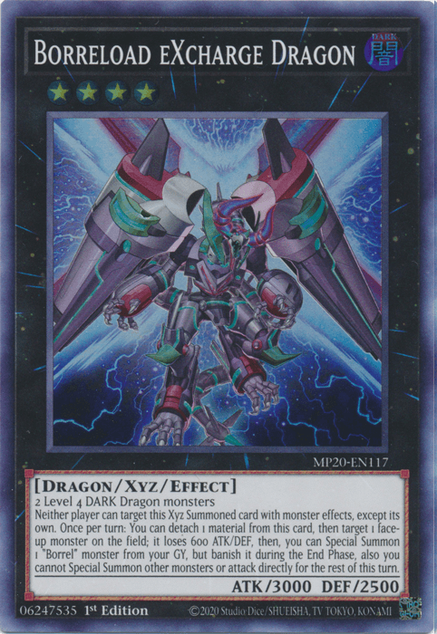 Borreload eXcharge Dragon [MP20-EN117] Super Rare - POKÉ JEUX