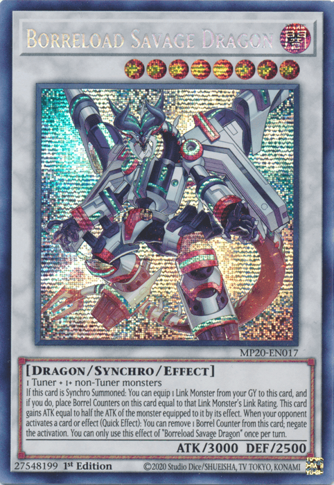 Borreload Savage Dragon [MP20-EN017] Prismatic Secret Rare - POKÉ JEUX