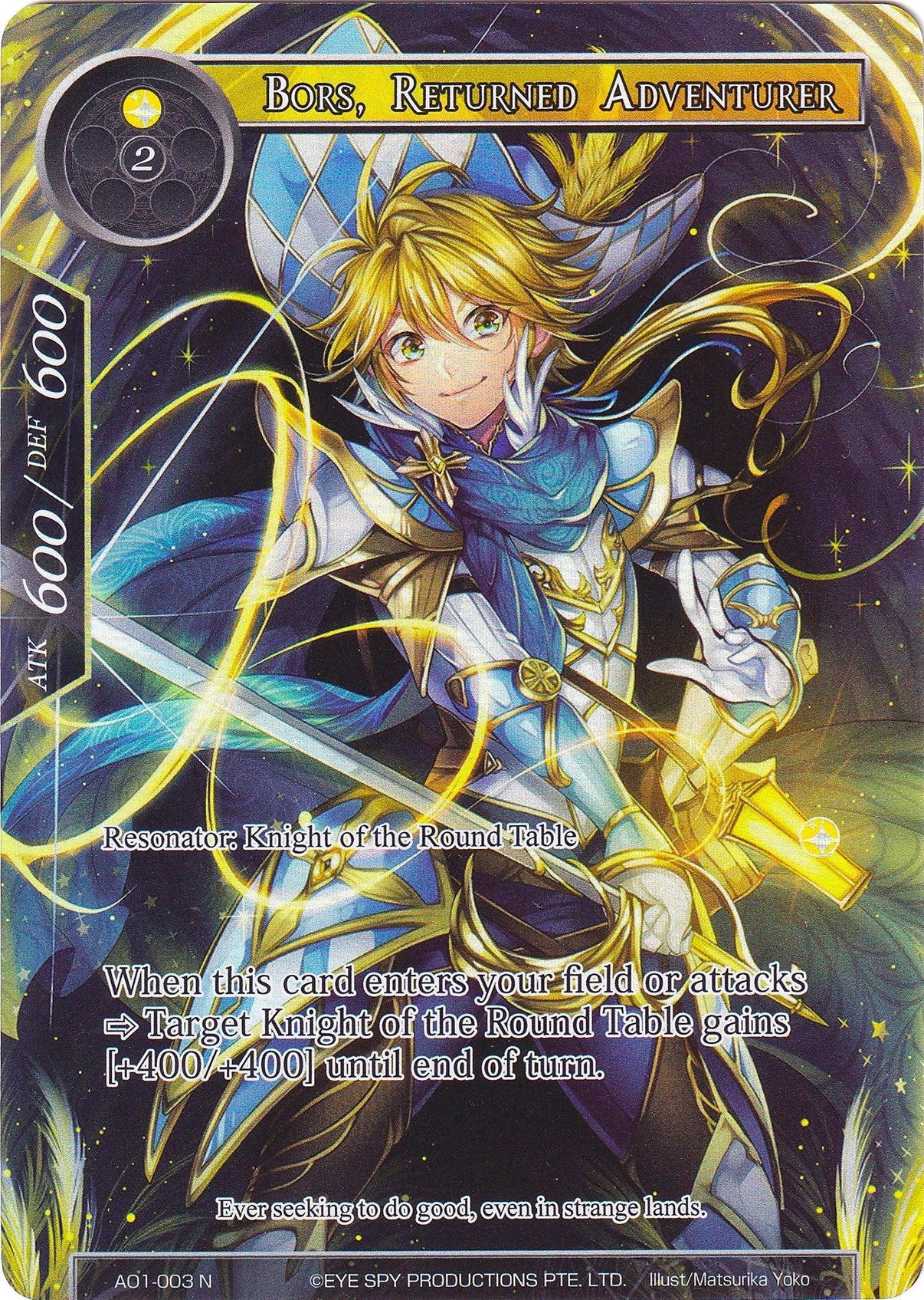 Bors, Returned Adventurer (Full Art) (AO1-003) [Alice Origin] - POKÉ JEUX