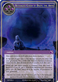 Bottomless Chasm of Death, the Abyss (NDR-084) [New Dawn Rises] - POKÉ JEUX