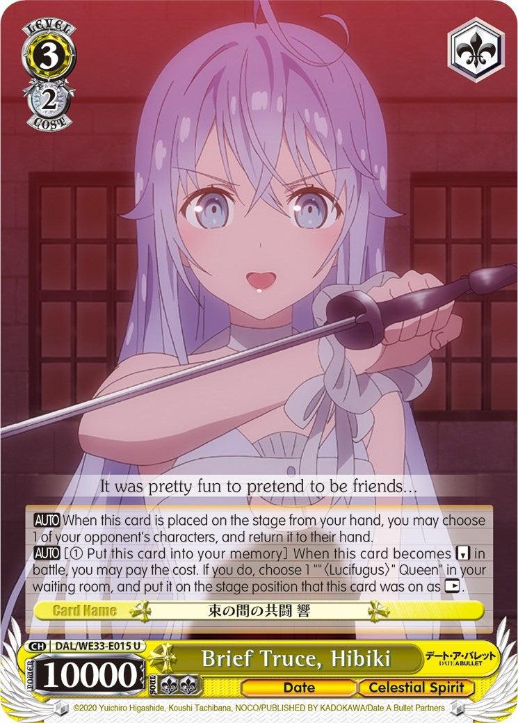 Brief Truce, Hibiki (DAL/WE33-E015 U) (Parallel Foil) [Date A Bullet] - POKÉ JEUX