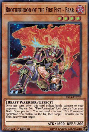 Brotherhood of the Fire Fist - Bear [FIGA-EN023] Super Rare - POKÉ JEUX