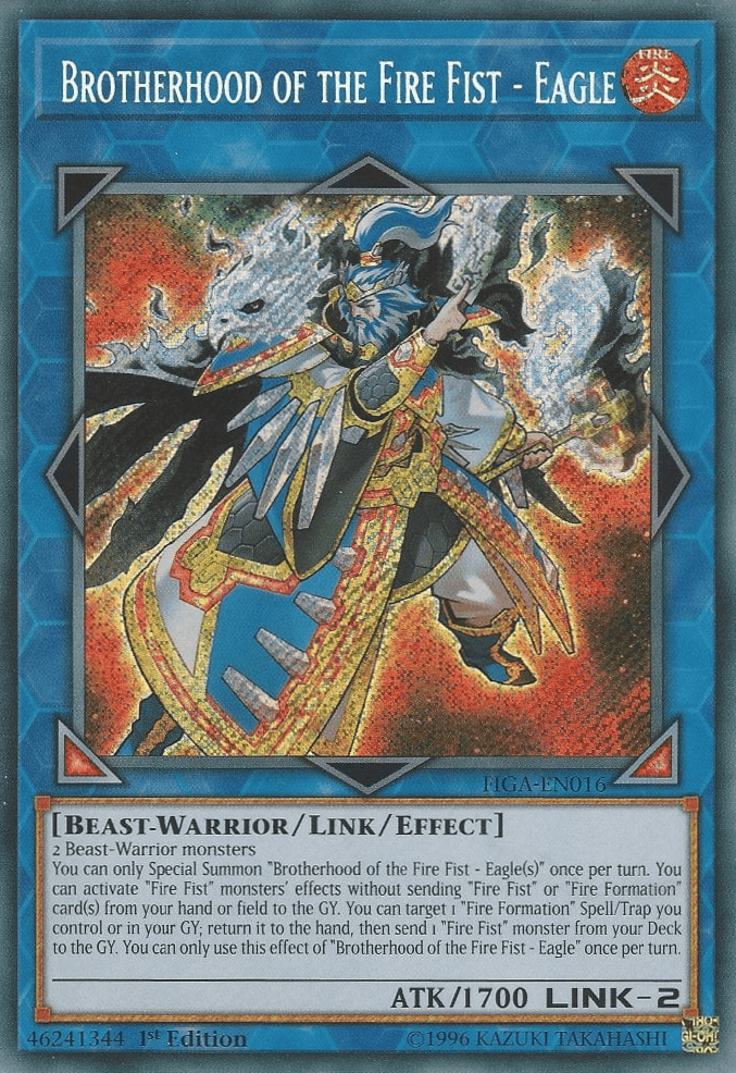 Brotherhood of the Fire Fist - Eagle [FIGA-EN016] Secret Rare - POKÉ JEUX