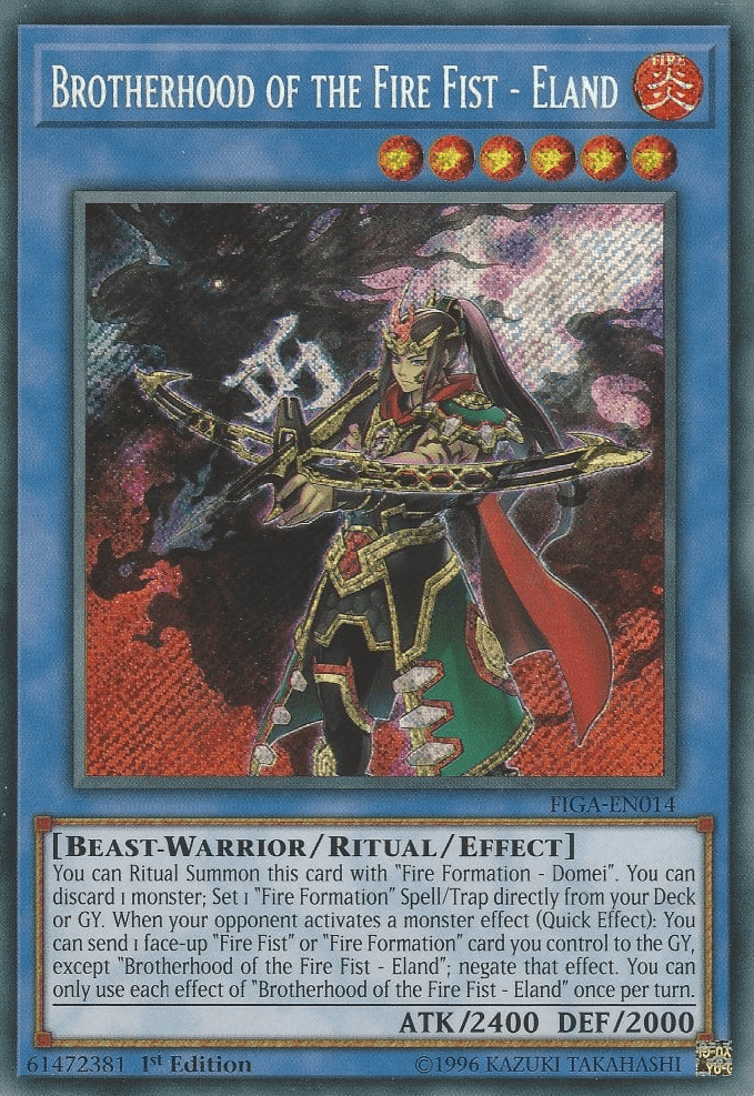 Brotherhood of the Fire Fist - Eland [FIGA-EN014] Secret Rare - POKÉ JEUX