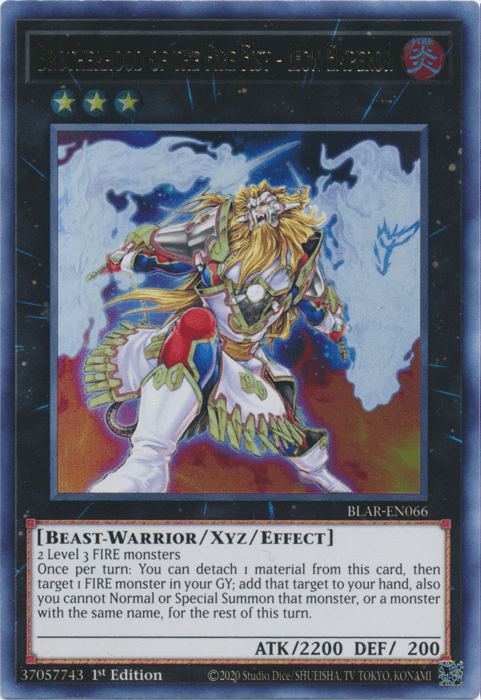 Brotherhood of the Fire Fist - Lion Emperor [BLAR-EN066] Ultra Rare - POKÉ JEUX