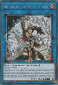 Brotherhood of the Fire Fist - Peacock [FIGA-EN017] Secret Rare - POKÉ JEUX