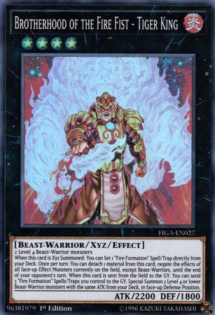 Brotherhood of the Fire Fist - Tiger King [FIGA-EN027] Super Rare - POKÉ JEUX