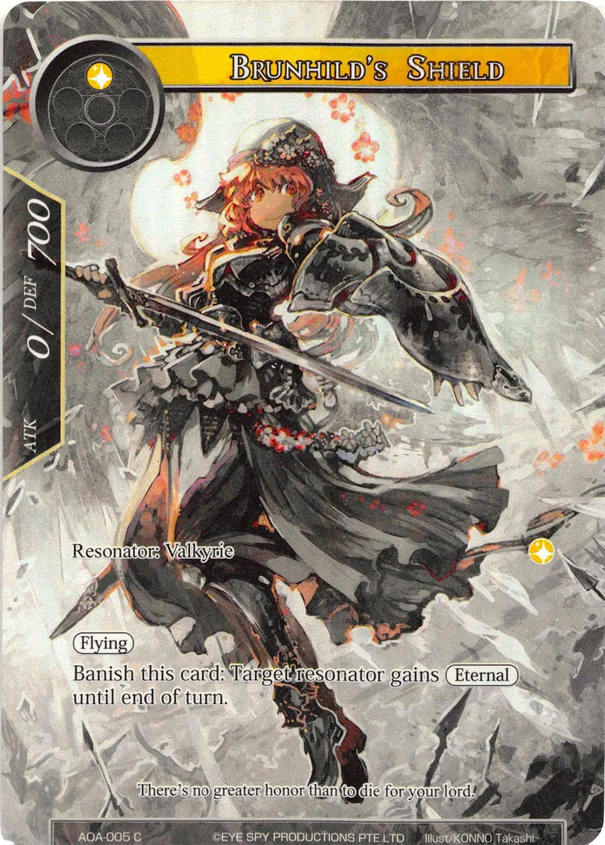 Brunhild's Shield (Full Art) (AOA-005) [Awakening of the Ancients] - POKÉ JEUX