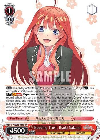 Budding Trust, Itsuki Nakano (5HY/W90-E050 RR) [The Quintessential Quintuplets 2] - POKÉ JEUX