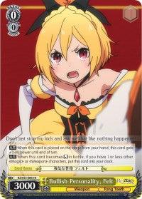 Bullish Personality, Felt (RZ/S55-E003 R) [Re:ZERO Vol.2] - POKÉ JEUX