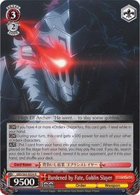 Burdened by Fate, Goblin Slayer (GBS/S63-E034 R) [Goblin Slayer] - POKÉ JEUX