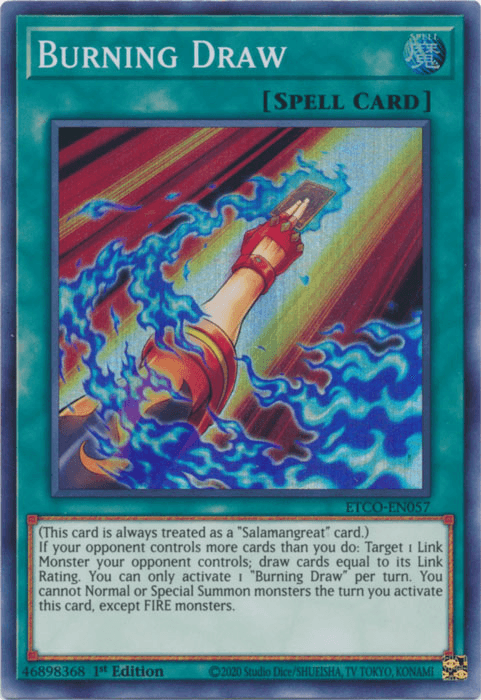 Burning Draw [ETCO-EN057] Super Rare - POKÉ JEUX