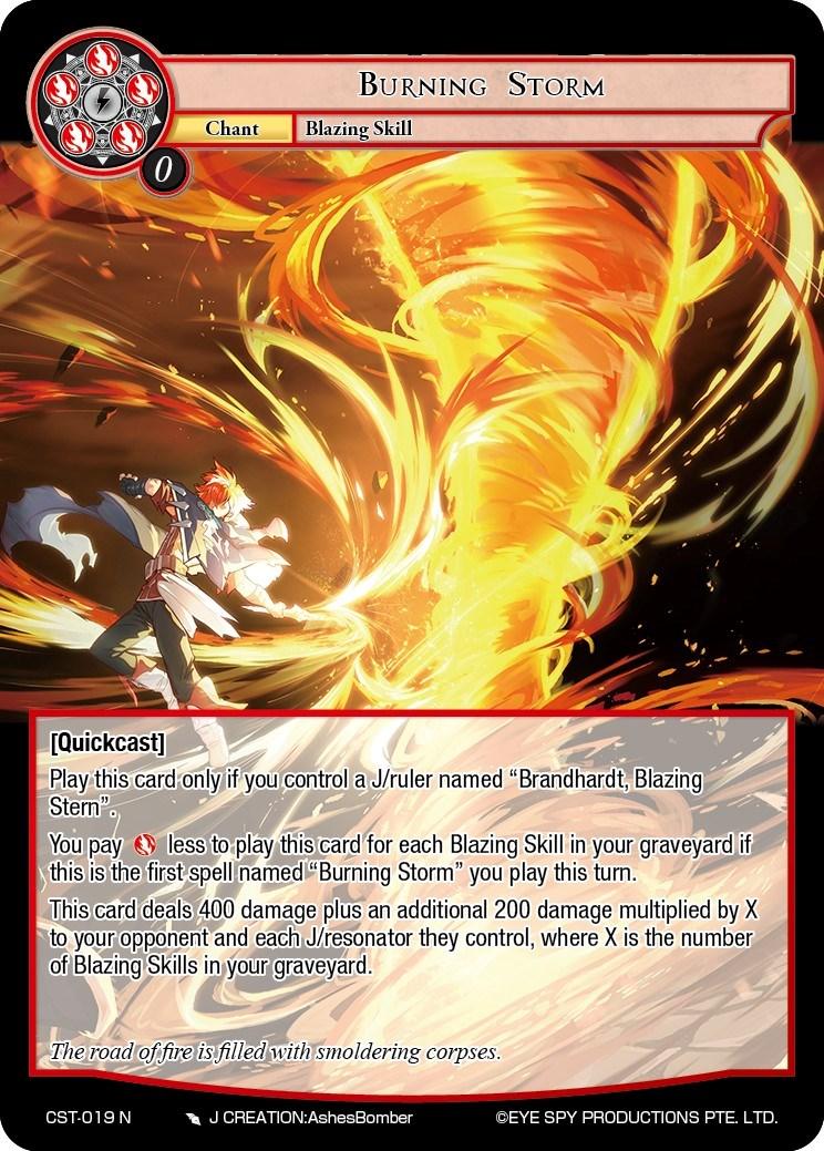 Burning Storm (CST-019 N) [Clash of the Star Trees] - POKÉ JEUX