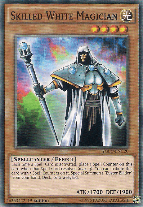 Skilled White Magician [YGLD-ENC20] Common - POKÉ JEUX