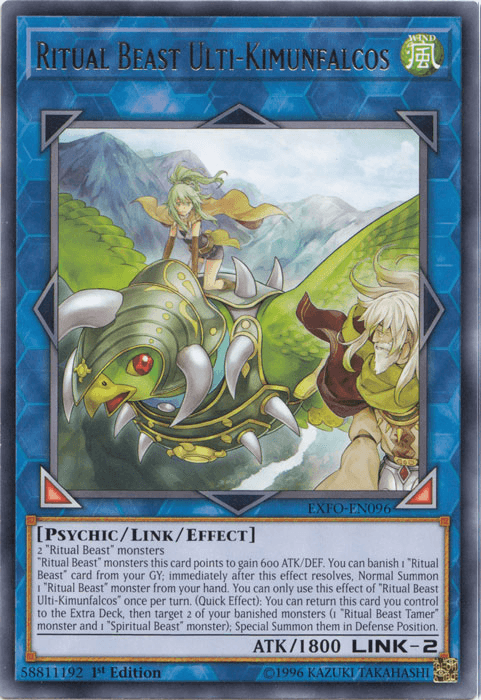 Ritual Beast Ulti-Kimunfalcos [EXFO-EN096] Rare - POKÉ JEUX