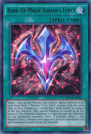 Rank-Up-Magic Barian's Force [MP14-EN036] Ultra Rare - POKÉ JEUX