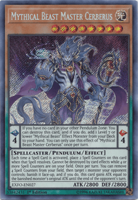 Mythical Beast Master Cerberus [EXFO-EN027] Secret Rare - POKÉ JEUX