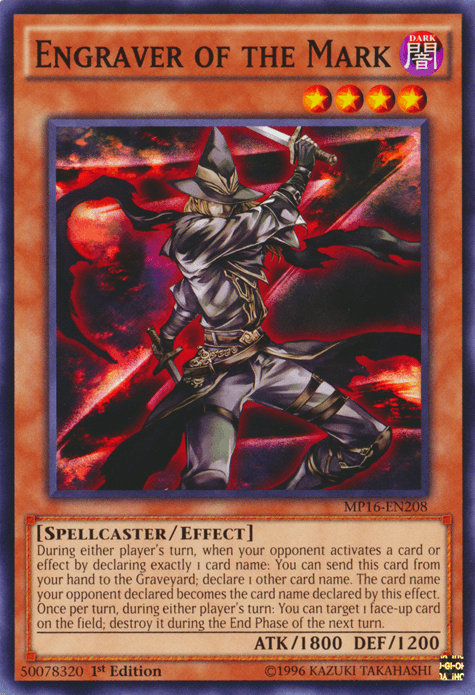 Engraver of the Mark [MP16-EN208] Common - POKÉ JEUX
