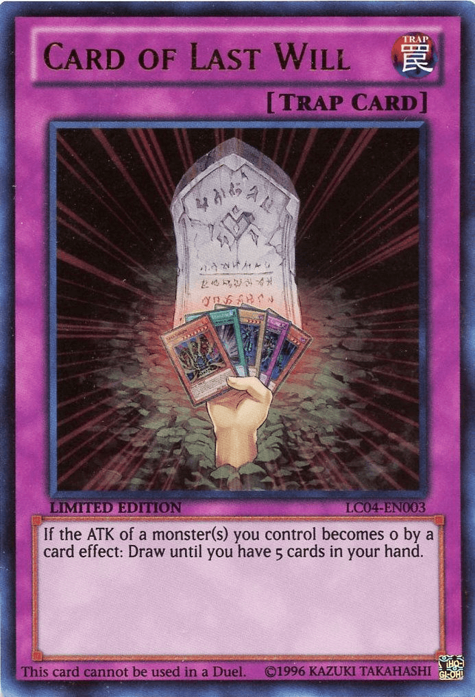 Card of Last Will [LC04-EN003] Ultra Rare - POKÉ JEUX