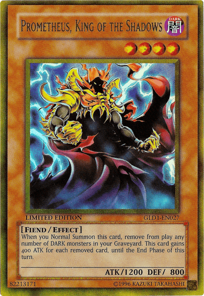 Prometheus, King of the Shadows [GLD1-EN027] Gold Rare - POKÉ JEUX