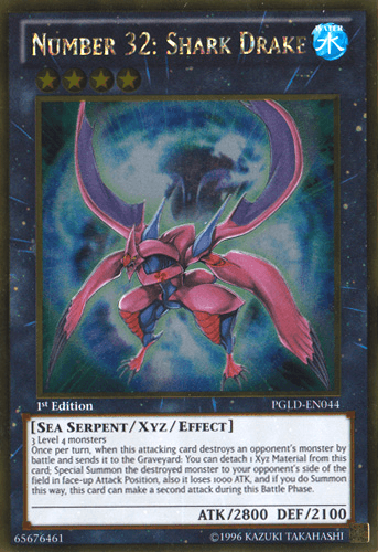 Number 32: Shark Drake [PGLD-EN044] Gold Rare - POKÉ JEUX