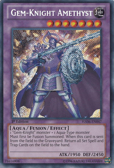 Gem-Knight Amethyst [HA06-EN047] Secret Rare - POKÉ JEUX