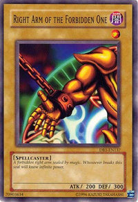 Right Arm of the Forbidden One [DB1-EN137] Common - POKÉ JEUX